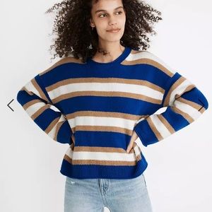 madewell • striped belmore pullover sweater
